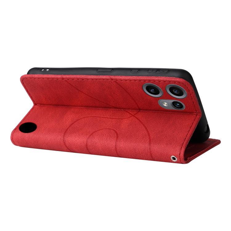For Nothing CMF Phone 2 Pro Dual-color Splicing Flip Leather Phone Case(Red)