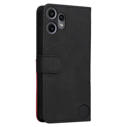 For Nothing CMF Phone 2 Pro Dual-color Splicing Flip Leather Phone Case(Black) - free shipping - PMC Jewellery - Order now!