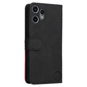 For Nothing CMF Phone 2 Pro Dual-color Splicing Flip Leather Phone Case(Black)
