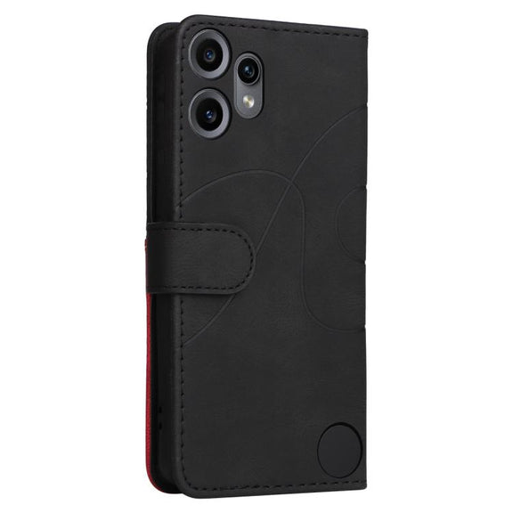 For Nothing CMF Phone 2 Pro Dual-color Splicing Flip Leather Phone Case(Black)