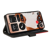 For Nothing CMF Phone 2 Pro Dual-color Splicing Flip Leather Phone Case(Black)