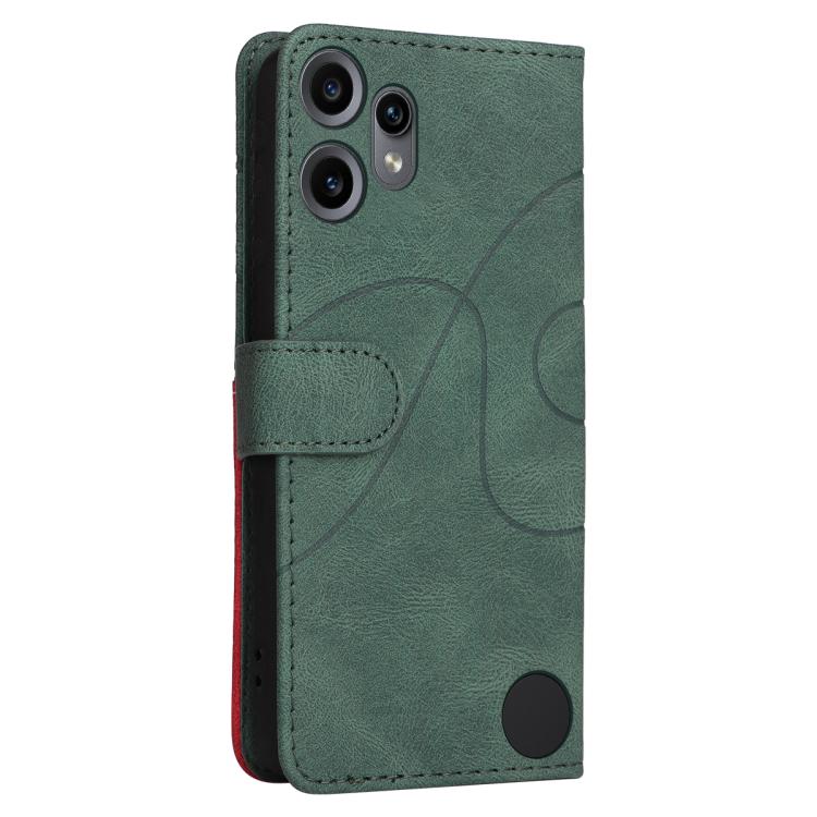 For Nothing CMF Phone 2 Pro Dual-color Splicing Flip Leather Phone Case(Green) - free shipping - PMC Jewellery - Order now!