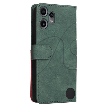 For Nothing CMF Phone 2 Pro Dual-color Splicing Flip Leather Phone Case(Green) - free shipping - PMC Jewellery - Order now!