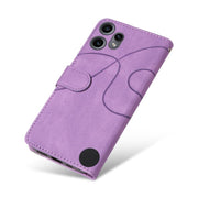 For Nothing CMF Phone 2 Pro Dual-color Splicing Flip Leather Phone Case(Purple)