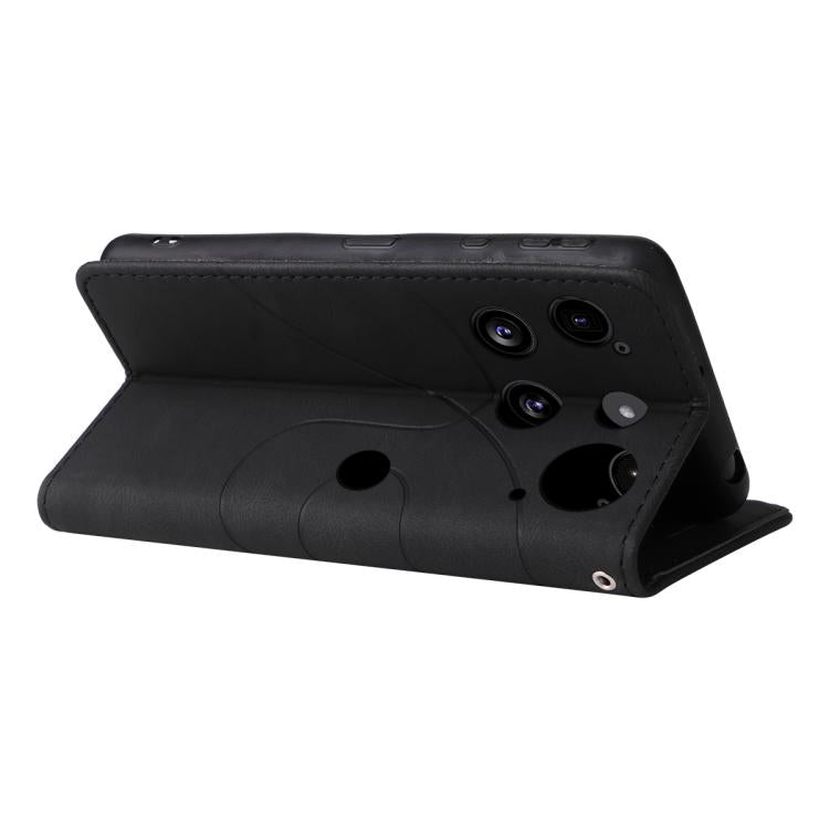 For Nothing Phone 3 Dual-color Splicing Flip Leather Phone Case(Black) - free shipping - PMC Jewellery - Order now!
