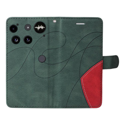 For Nothing Phone 3 Dual-color Splicing Flip Leather Phone Case(Green) - free shipping - PMC Jewellery - Order now!