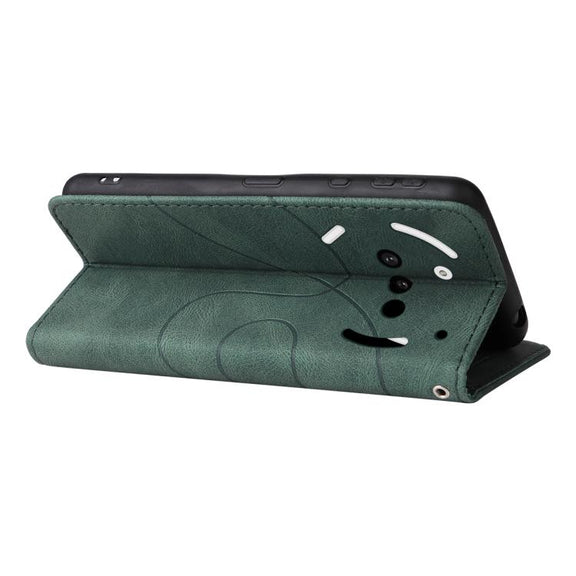 For Nothing Phone 3A Dual-color Splicing Flip Leather Phone Case(Green)