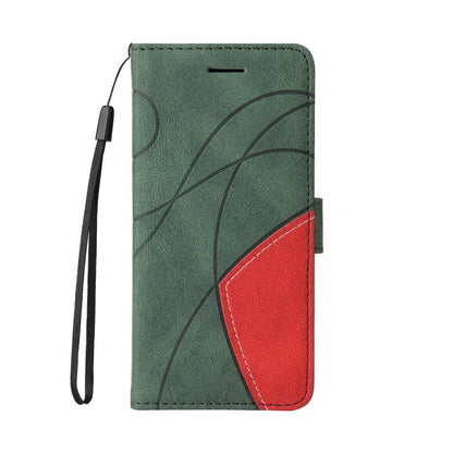 For Nothing Phone 3A Pro Dual-color Splicing Flip Leather Phone Case(Green) - free shipping - PMC Jewellery - Order now!
