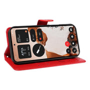 For Nothing CMF Phone 2 Pro Cat and Bee Embossed Flip Leather Phone Case(Red)