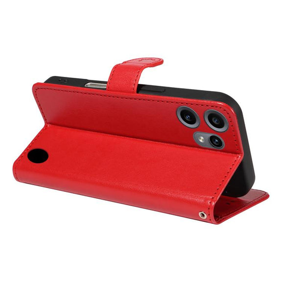 For Nothing CMF Phone 2 Pro Cat and Bee Embossed Flip Leather Phone Case(Red)
