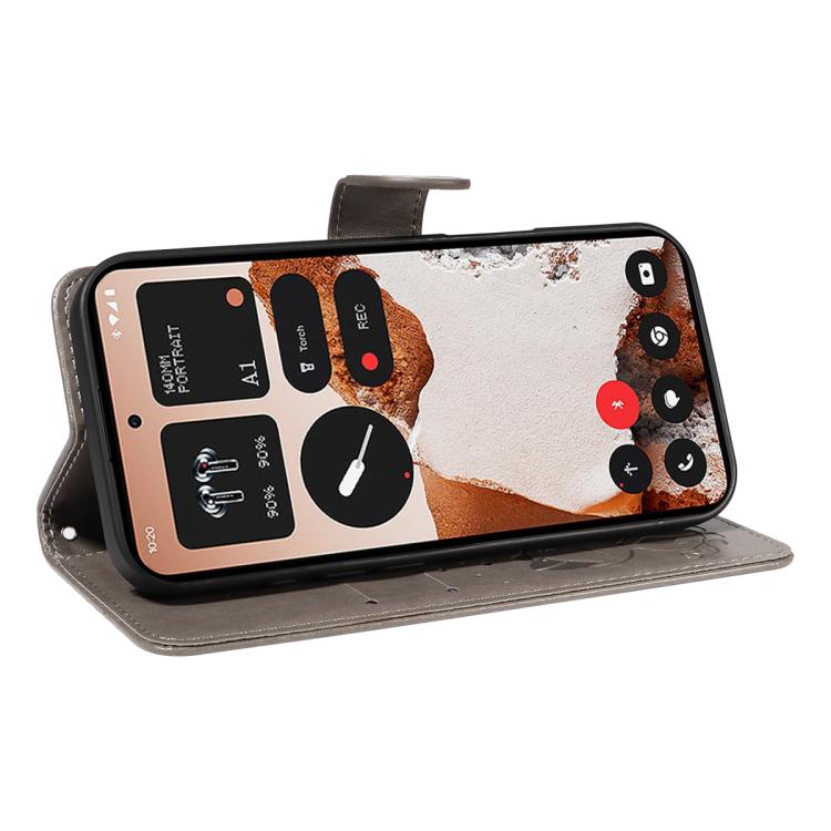 For Nothing CMF Phone 2 Pro Cat and Bee Embossed Flip Leather Phone Case(Grey) - free shipping - PMC TechLife - Order now!