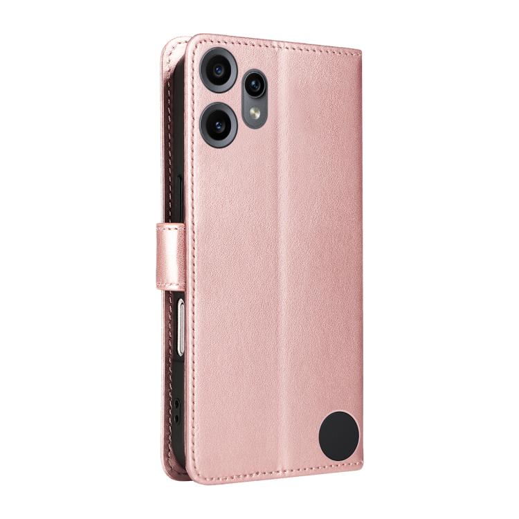 For Nothing CMF Phone 2 Pro Cat and Bee Embossed Flip Leather Phone Case(Rose Gold)