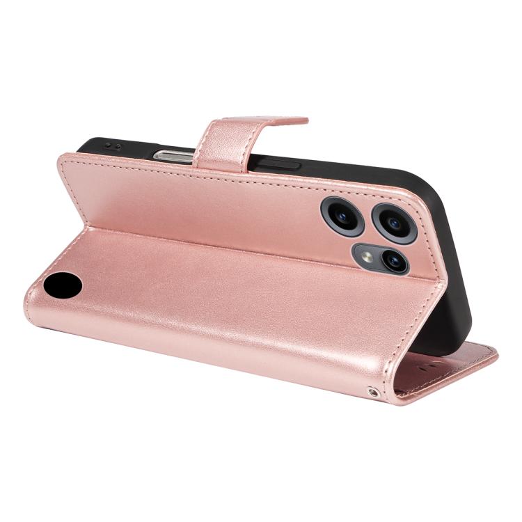 For Nothing CMF Phone 2 Pro Cat and Bee Embossed Flip Leather Phone Case(Rose Gold)