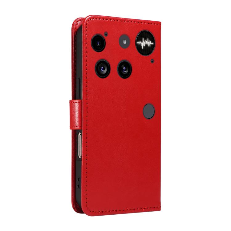For Nothing Phone 3 Cat and Bee Embossed Flip Leather Phone Case(Red) - free shipping - PMC Jewellery - Order now!