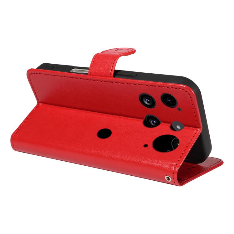 For Nothing Phone 3 Cat and Bee Embossed Flip Leather Phone Case(Red) - free shipping - PMC Jewellery - Order now!