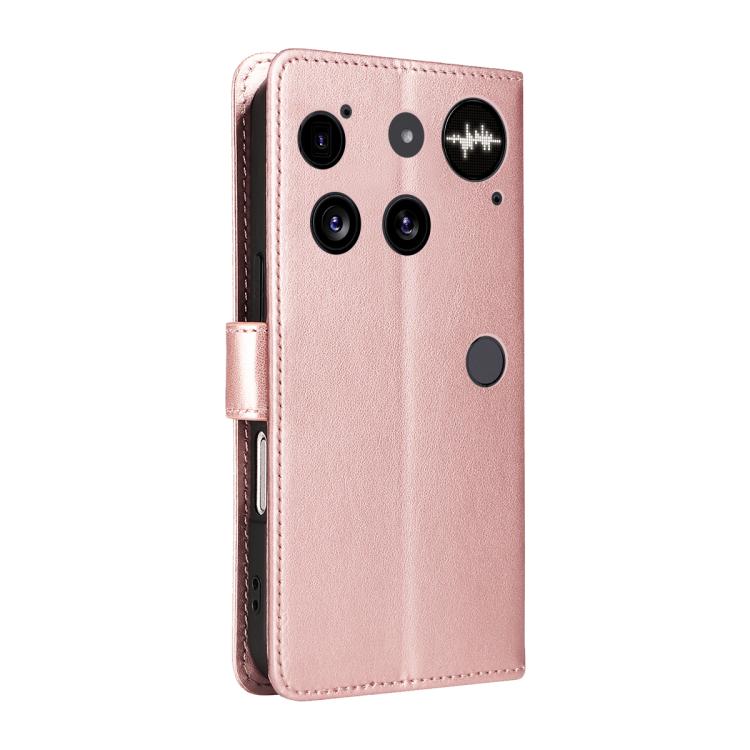 For Nothing Phone 3 Cat and Bee Embossed Flip Leather Phone Case(Rose Gold) - free shipping - PMC Jewellery - Order now!
