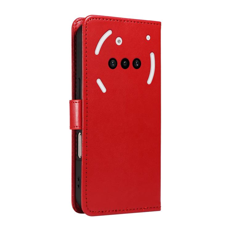 For Nothing Phone 3A Cat and Bee Embossed Flip Leather Phone Case(Red) - free shipping - PMC Jewellery - Order now!