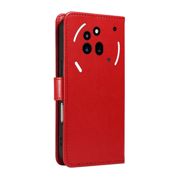 For Nothing Phone 3A Pro Cat and Bee Embossed Flip Leather Phone Case(Red)