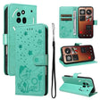 For Nothing Phone 3A Pro Cat and Bee Embossed Flip Leather Phone Case(Green) - free shipping - PMC TechLife - Order now!