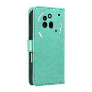 For Nothing Phone 3A Pro Cat and Bee Embossed Flip Leather Phone Case(Green)