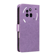 For Nothing Phone 3A Pro Cat and Bee Embossed Flip Leather Phone Case(Purple)
