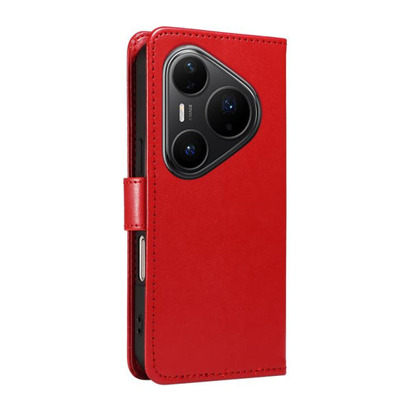 For Huawei Pura 80 Pro 5G Cat and Bee Embossed Flip Leather Phone Case(Red)