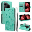 For Huawei Pura 80 Pro 5G Cat and Bee Embossed Flip Leather Phone Case(Green) - free shipping - PMC TechLife - Order now!