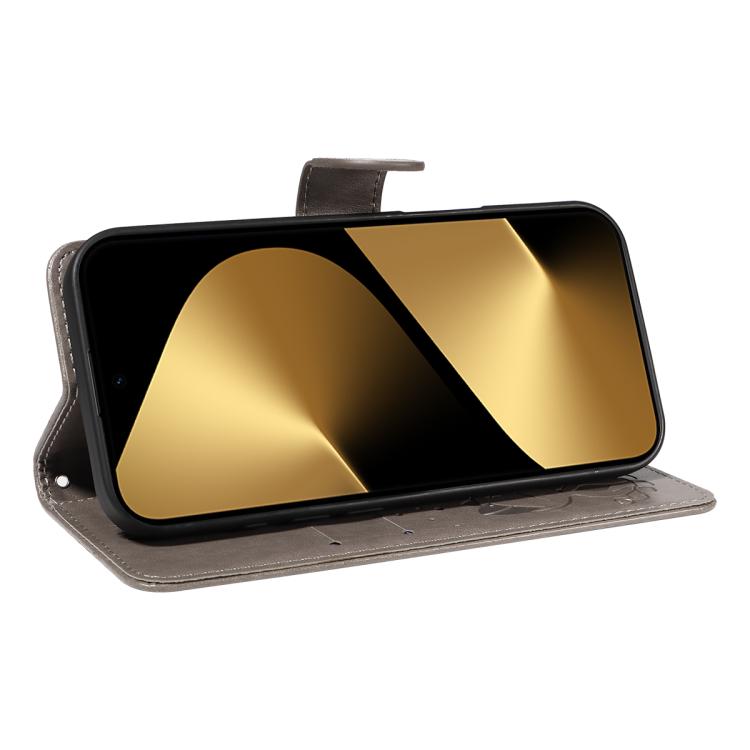 For Huawei Pura 80 Ultra 5G Cat and Bee Embossed Flip Leather Phone Case(Grey) - free shipping - PMC TechLife - Order now!