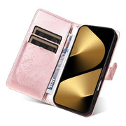 For Huawei Pura 80 Ultra 5G Cat and Bee Embossed Flip Leather Phone Case(Rose Gold)