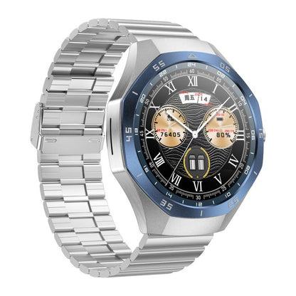F38 Dual-ear Bluetooth Earphone Smart Watch IP67 Supports Heart Rate Monitoring, Watchband:Steel(Silver) - free shipping - PMC Jewellery - Order now!
