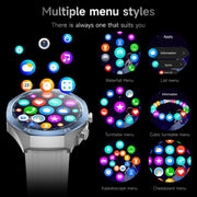 F38 Dual-ear Bluetooth Earphone Smart Watch IP67 Supports Heart Rate Monitoring, Watchband:Silicone(Silver)