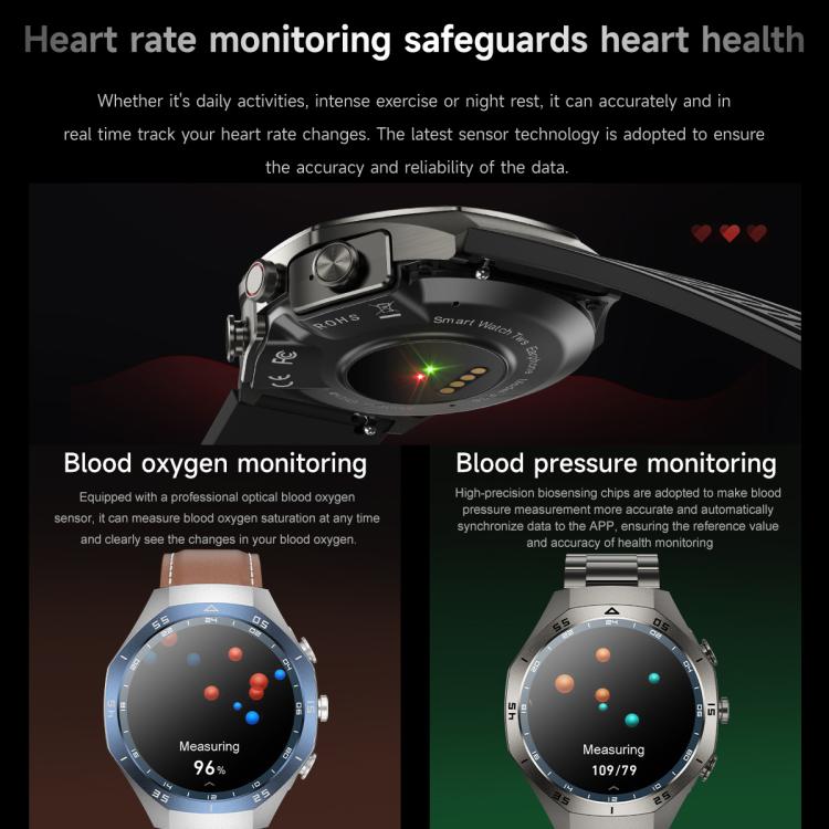 F38 Dual-ear Bluetooth Earphone Smart Watch IP67 Supports Heart Rate Monitoring, Watchband:Silicone(Silver)