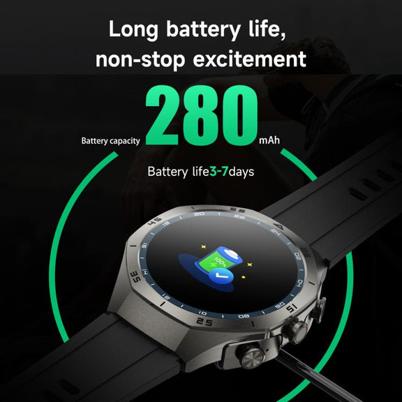 F38 Dual-ear Bluetooth Earphone Smart Watch IP67 Supports Heart Rate Monitoring, Watchband:Silicone(Silver)