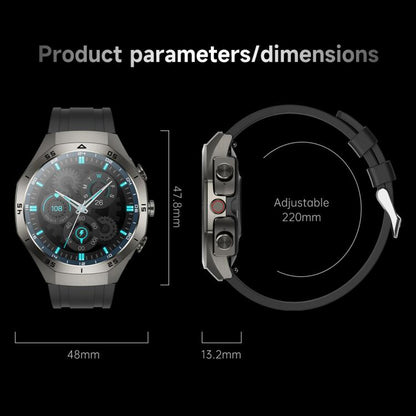 F38 Dual-ear Bluetooth Earphone Smart Watch IP67 Supports Heart Rate Monitoring, Watchband:Silicone(Black) - free shipping - PMC Jewellery - Order now!