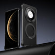 For Huawei Mate 60 Pro Metal Frameless Plain Leather MagSafe Holder Phone Case(Black) - free shipping - PMC TechLife - Order now!