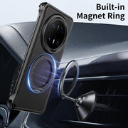 For Huawei Mate 70 Pro Metal Frameless Plain Leather MagSafe Holder Phone Case(Black)