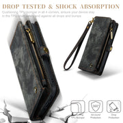 For iPhone 12 / 12 Pro CaseMe-008 Detachable Multifunctional Wallet Leather Phone Case (Black)