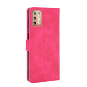 For Motorola Moto G9 Plus Solid Color Skin Feel Magnetic Buckle Horizontal Flip Calf Texture PU Leather Case with Holder & Card Slots & Wallet(Rose Red)