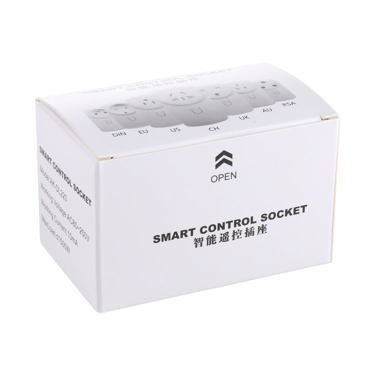 AK-DL220 220V Smart Wireless Remote Control Socket with Remote Control, Plug Type:US Plug