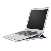PU Leather Ultra-thin Envelope Bag Laptop Bag for MacBook Air / Pro 11 inch, with Stand Function(Light Purple)