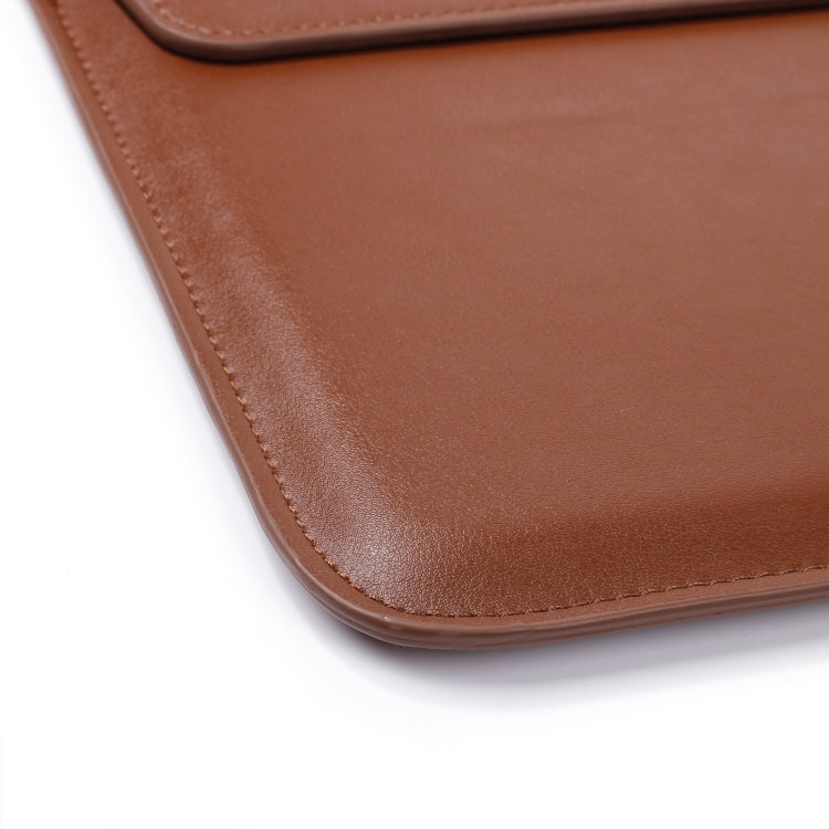 PU Leather Ultra-thin Envelope Bag Laptop Bag for MacBook Air / Pro 11 inch, with Stand Function(Pink)