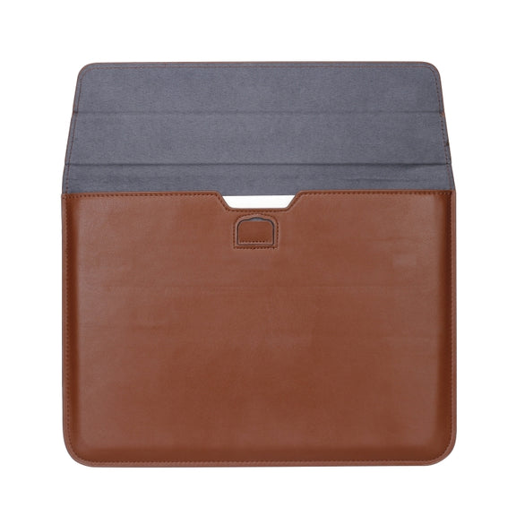 PU Leather Ultra-thin Envelope Bag Laptop Bag for MacBook Air / Pro 13 inch, with Stand Function(Wine Red)
