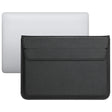 PU Leather Ultra-thin Envelope Bag Laptop Bag for MacBook Air / Pro 15 inch, with Stand Function(Black) - Protective Bags by PMC Jewellery | Online Shopping South Africa | PMC Jewellery | Buy Now Pay Later Mobicred