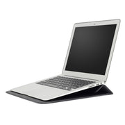 PU Leather Ultra-thin Envelope Bag Laptop Bag for MacBook Air / Pro 15 inch, with Stand Function(Black)