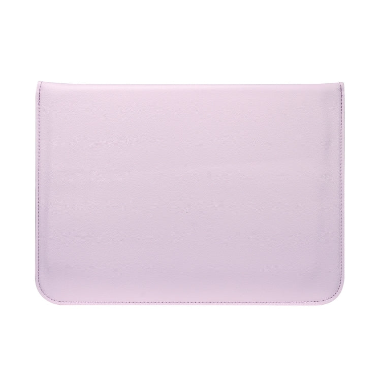 PU Leather Ultra-thin Envelope Bag Laptop Bag for MacBook Air / Pro 15 inch, with Stand Function(Pink) - Protective Bags by PMC Jewellery | Online Shopping South Africa | PMC Jewellery | Buy Now Pay Later Mobicred