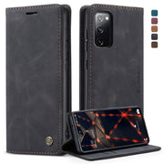 For Samsung Galaxy S20 FE CaseMe 013 Multifunctional Horizontal Flip Leather Case with Holder & Card Slot & Wallet(Black)
