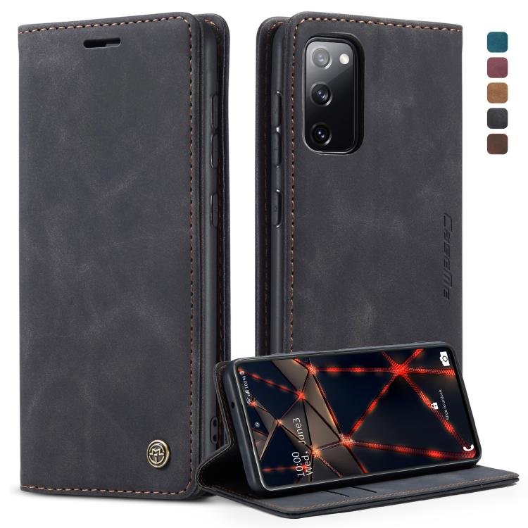 For Samsung Galaxy S20 FE CaseMe 013 Multifunctional Horizontal Flip Leather Case with Holder & Card Slot & Wallet(Black) - free shipping - PMC TechLife - Order now!