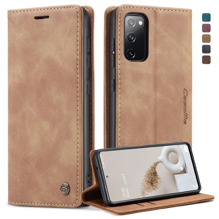 For Samsung Galaxy S20 FE CaseMe 013 Multifunctional Horizontal Flip Leather Case with Holder & Card Slot & Wallet(Brown) - free shipping - PMC TechLife - Order now!