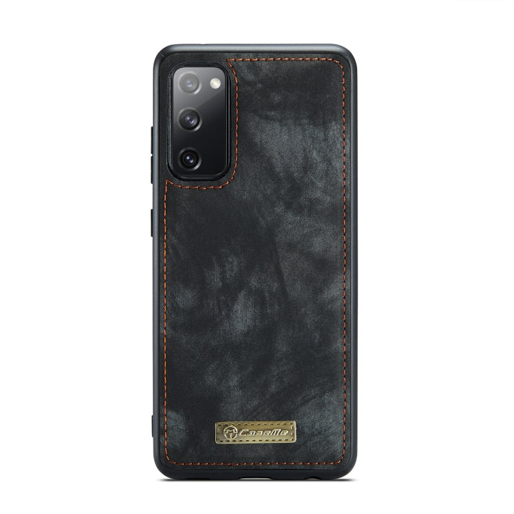 For Samsung Galaxy S20 FE CaseMe 008 Detachable Multifunctional Horizontal Flip Leather Case with Holder & Card Slot & Zipper Wallet & Photo Frame(Black)