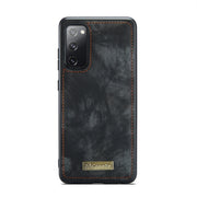 For Samsung Galaxy S20 FE CaseMe 008 Detachable Multifunctional Horizontal Flip Leather Case with Holder & Card Slot & Zipper Wallet & Photo Frame(Black)
